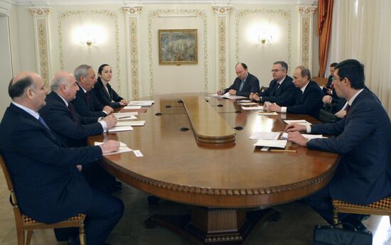 Vladimir Putin meets with Sergei Bagapsh