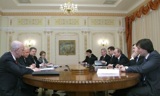Vladimir Putin meets with Andrius Kubilius