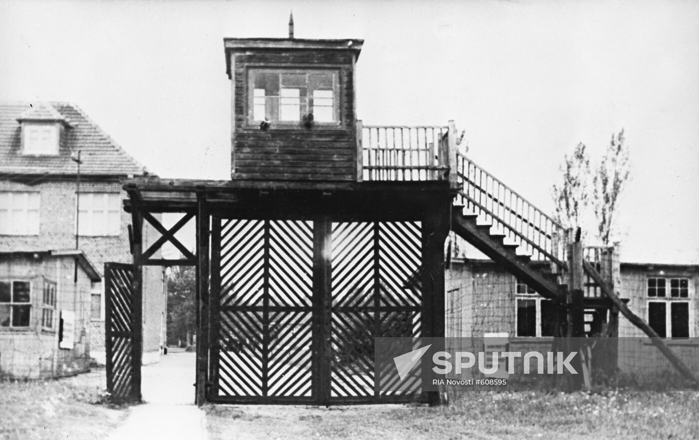 Entrance to Stutthof former concentration camp