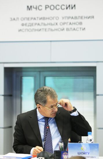Emergency Situations Minister Sergei Shoigu