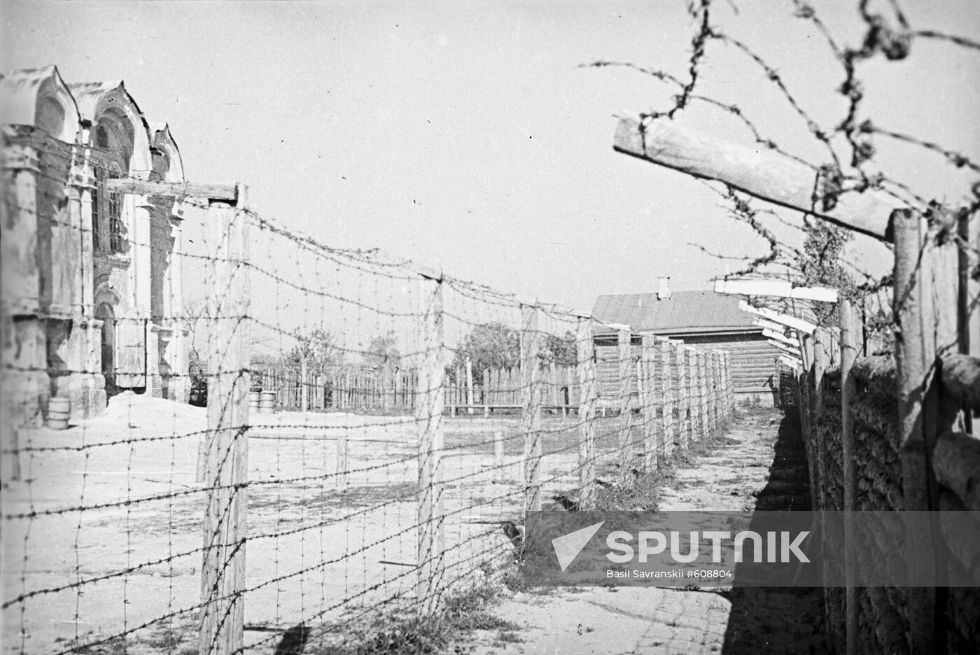 Concentration camp for Soviet war prisoners in Karachev