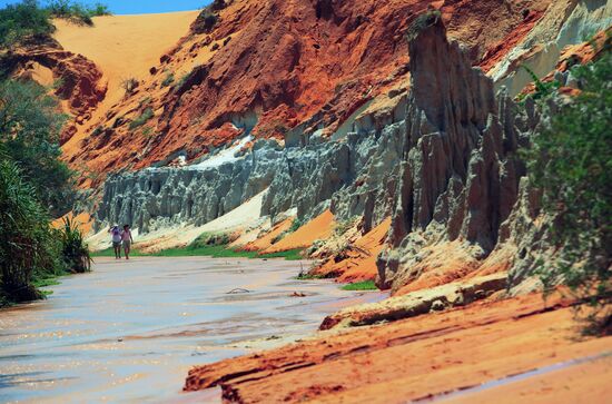 Red River near Mui Ne town
