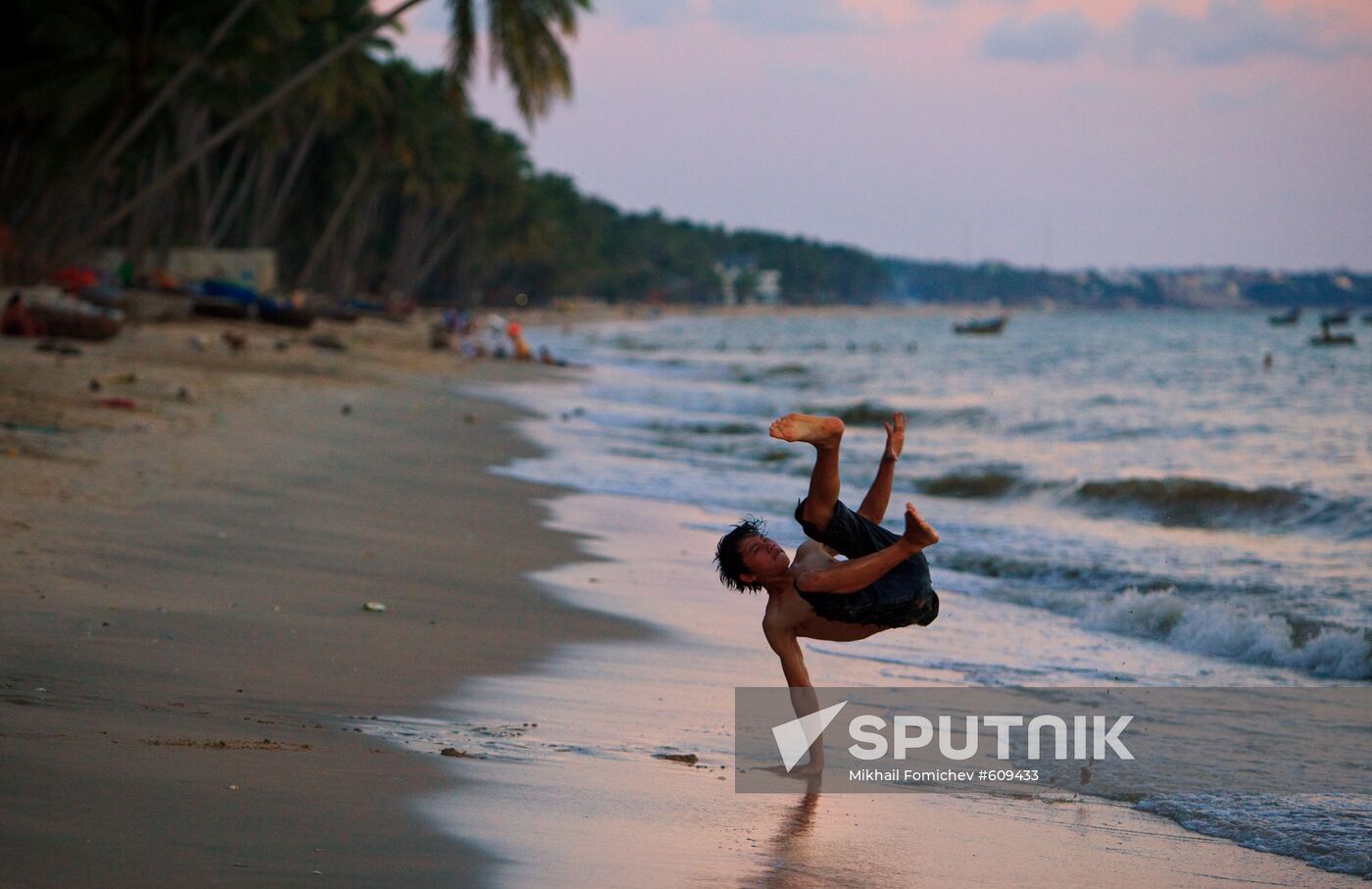 Phan Thiet town on South China Sea coast
