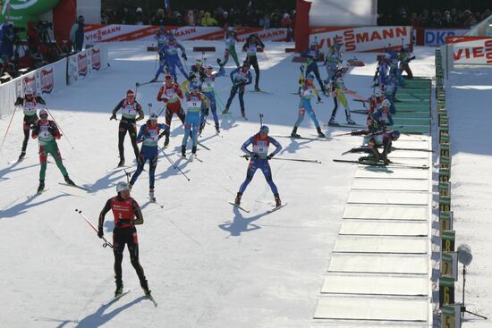 Biathlon World Cup Finals. Women's 12.5 km mass start