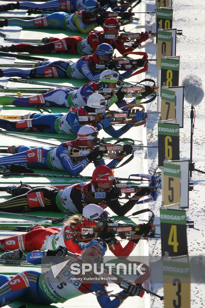 Biathlon World Cup Finals. Women's 12.5 Mass Start