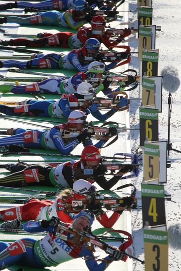 Biathlon World Cup Finals. Women's 12.5 Mass Start