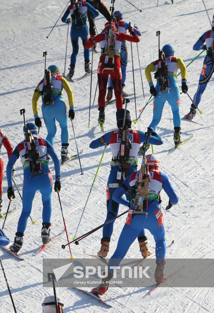 Biathlon World Cup Finals. Women's 12.5 Mass Start