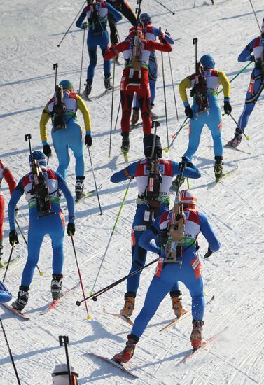 Biathlon World Cup Finals. Women's 12.5 Mass Start