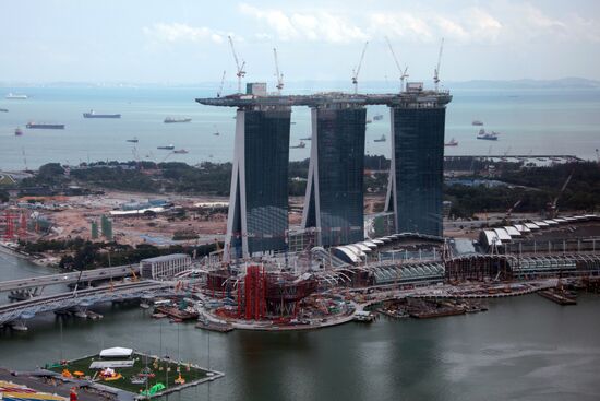 Construction of resort and casino