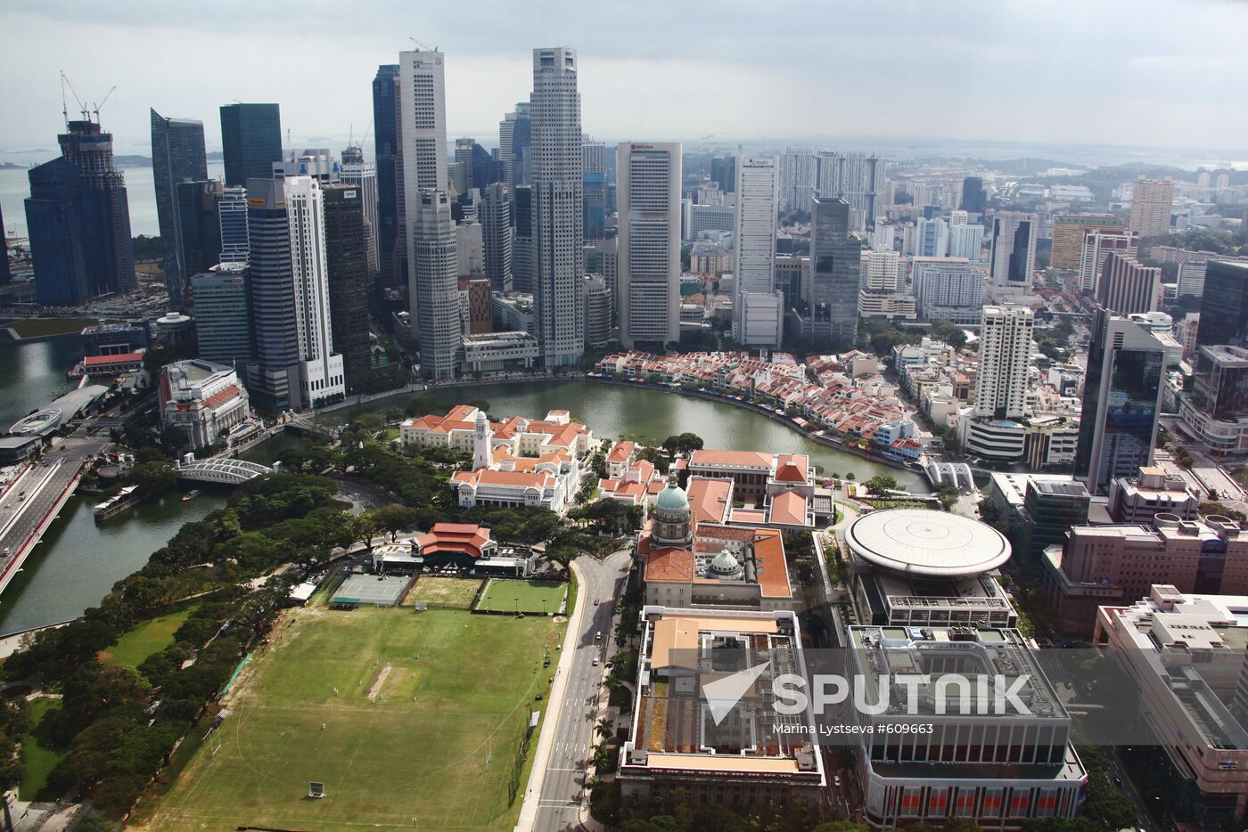 View on City towers and old and new Parliaments