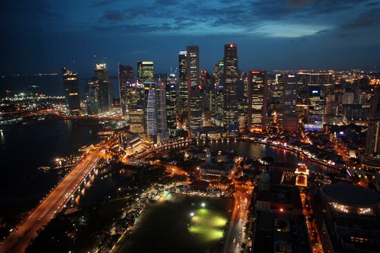 Night view of Singapore