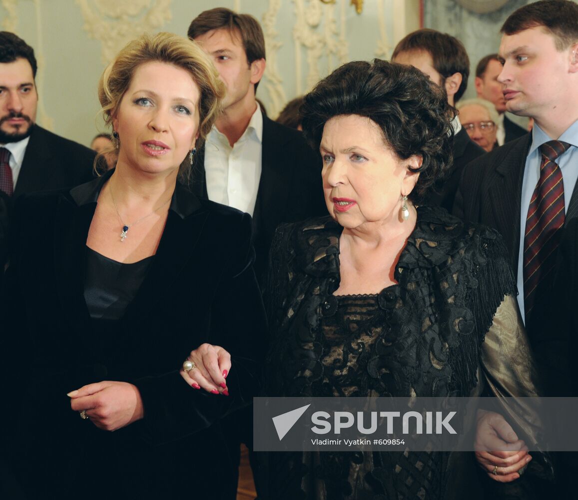 Svetlana Medvedeva and Galina Vishnevskaya