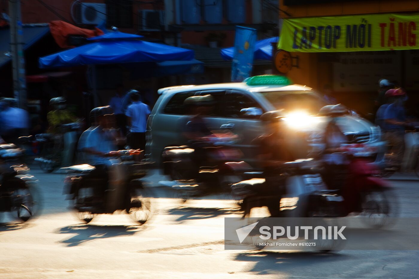 In a street of Ho Chi Minh City