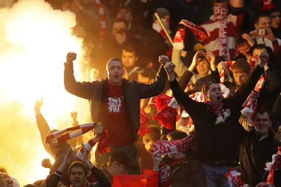 Supporters of Spartak Moscow