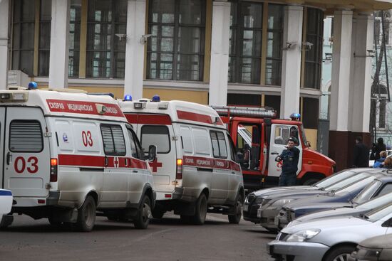 Explosion at Park Kultury metro station