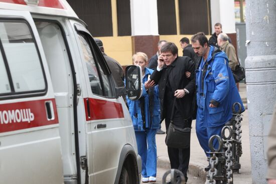 Explosion at Park Kultury metro station