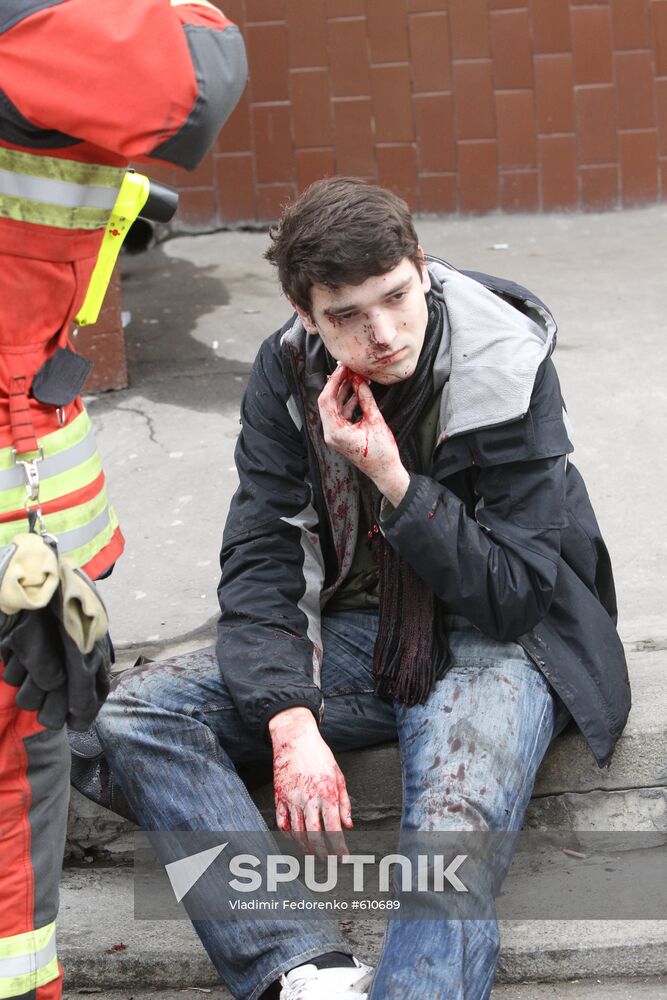 Explosion at Park Kultury metro station