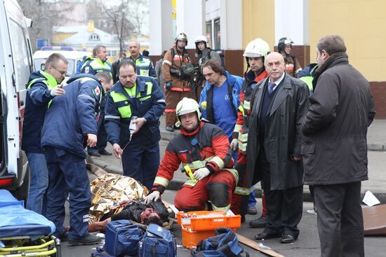 Explosion at Park Kultury metro station