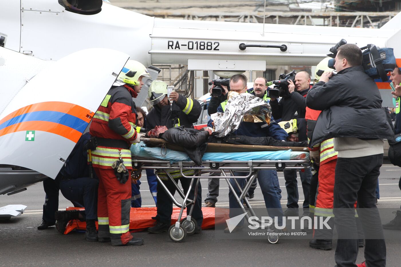 Explosion at Park Kultury metro station