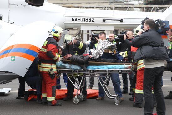 Explosion at Park Kultury metro station