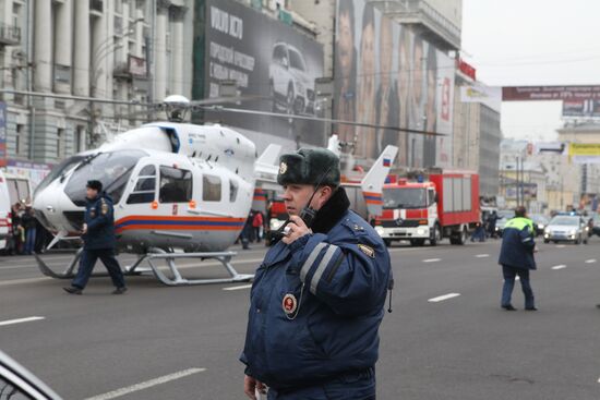 Explosion at Park Kultury metro station
