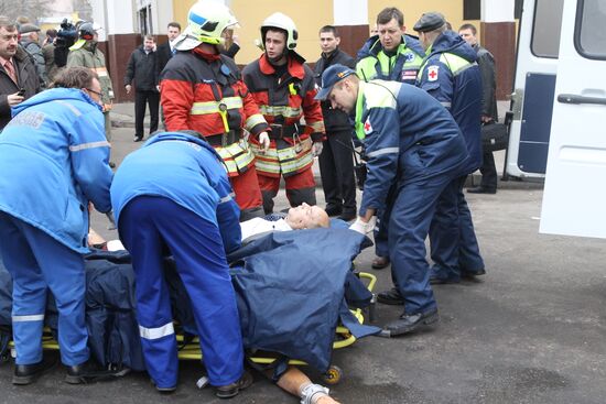 Explosion at Park Kultury metro station