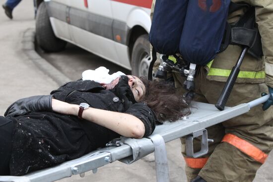 Explosion at Park Kultury metro station