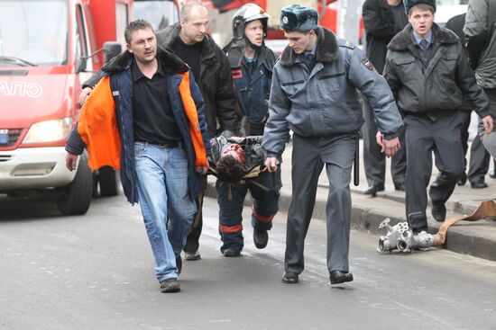 Explosion at Park Kultury metro station