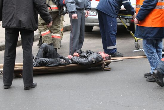 Explosion at Park Kultury metro station