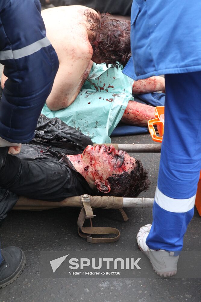 Explosion at Park Kultury metro station