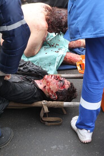 Explosion at Park Kultury metro station