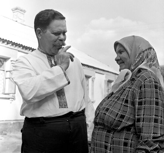 Parents of cosmonaut Pavel Popovich