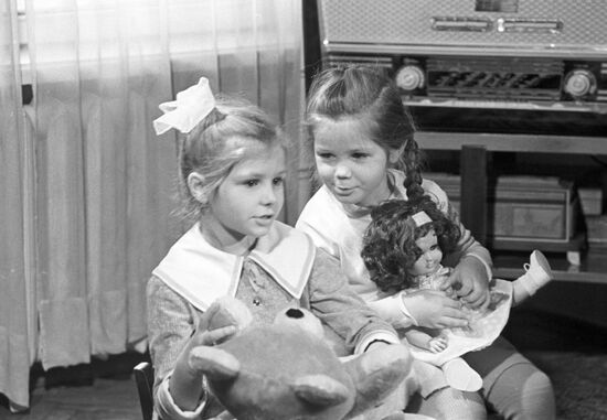 Daughters of cosmonaut Yuri Gagarin