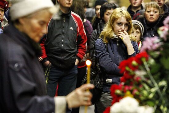 Day of mourning for terror victims in Moscow