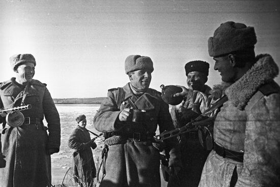 Soldiers on Vistula-river