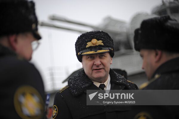 North Fleet Commander Vice Admiral Nikolai Maksimov
