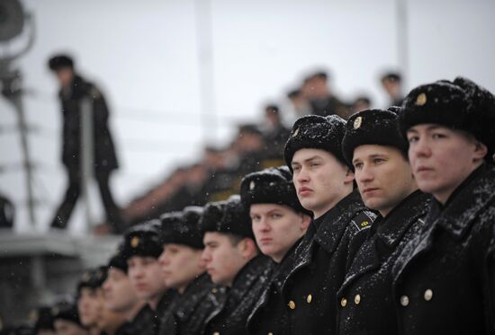 Peter the Great guided missile cruiser goes on new long voyage