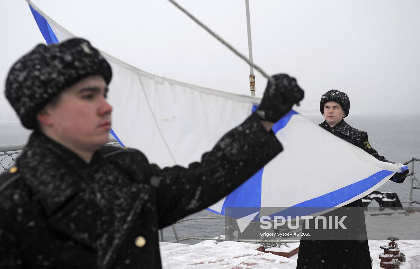 Peter the Great guided missile cruiser goes on new long voyage