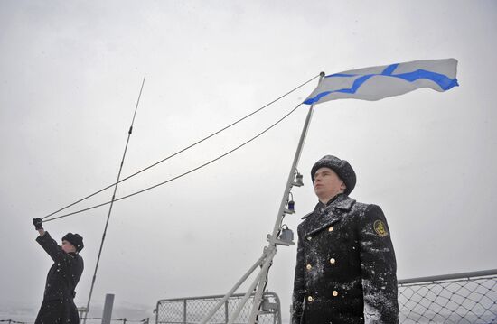 Peter the Great guided missile cruiser goes on new long voyage