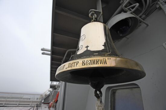 Peter the Great guided missile cruiser goes on new long voyage