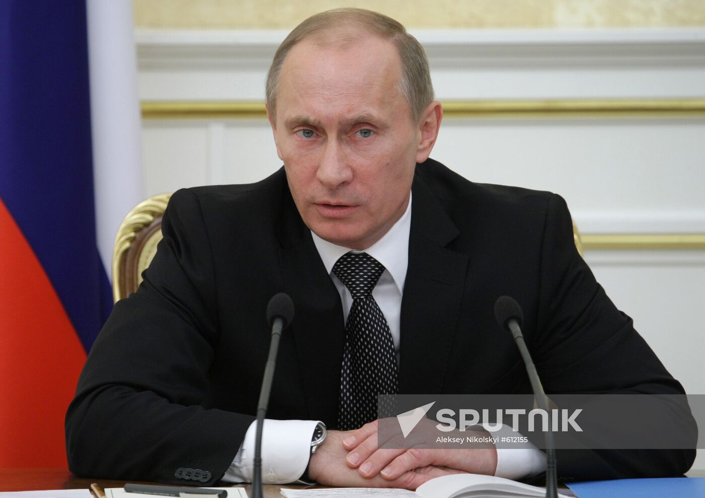 Vladimir Putin chairs meeting in Government House
