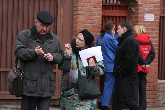 Relatives of people killed in terrorist acts in Moscow's metro