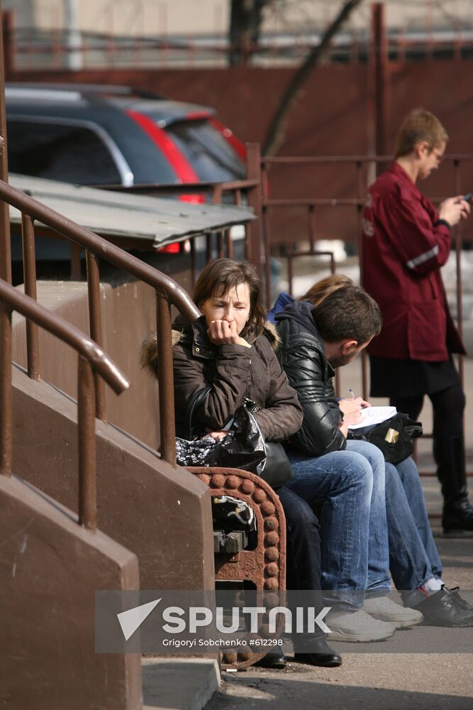 Relatives of people killed in terrorist acts in Moscow's metro