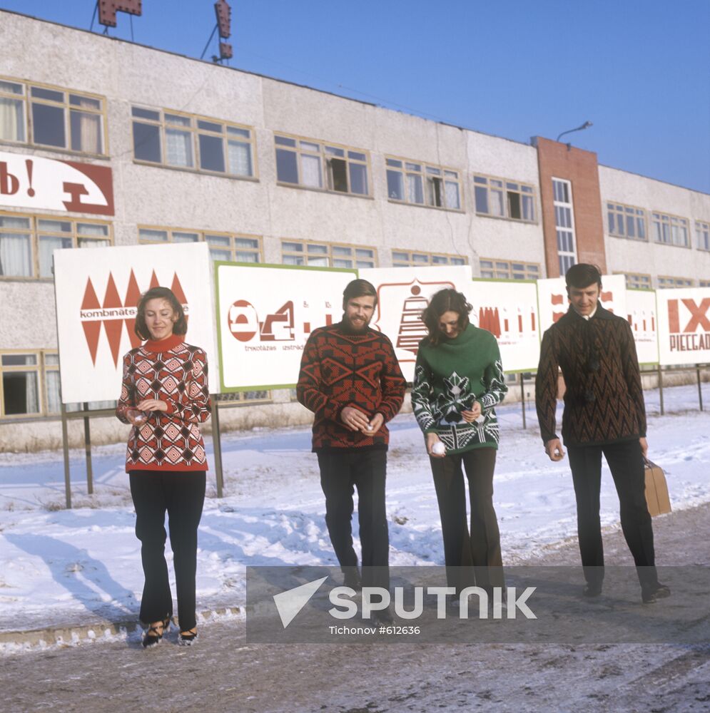 Garments manufactured at Ogre knitting factory