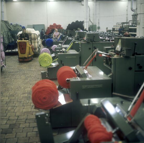 Hosiery producing department