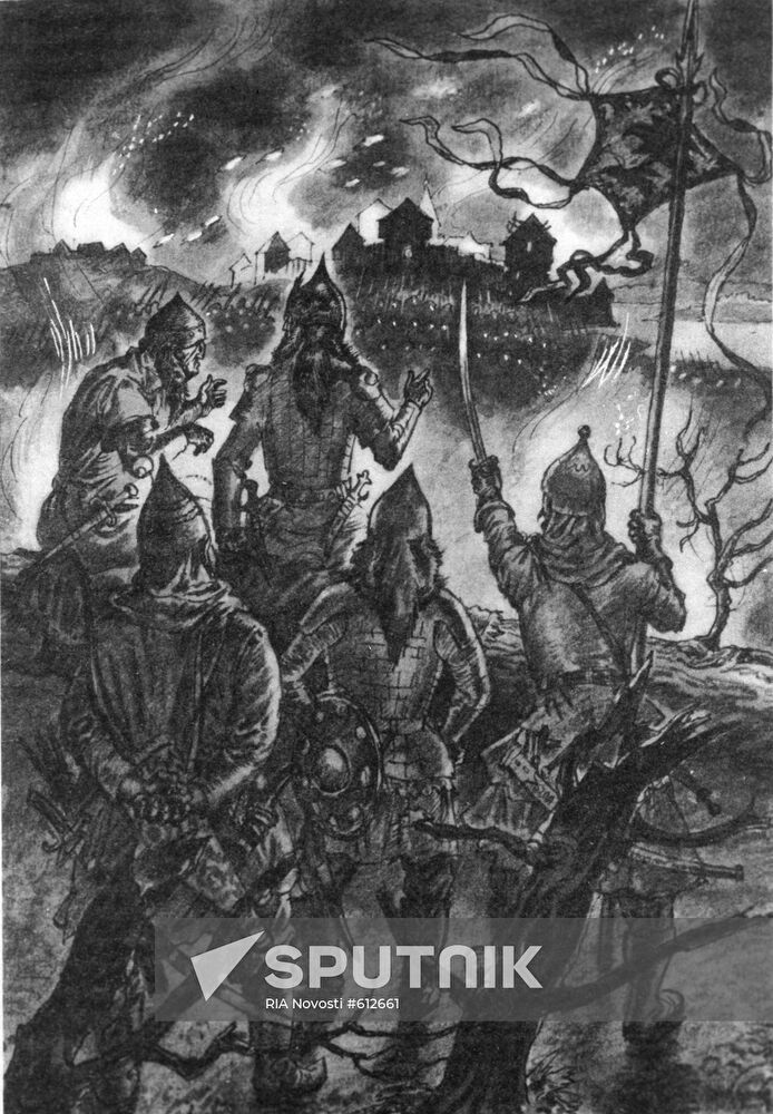 "The Mongol-Tartar Force Near the Walls of Moscow"