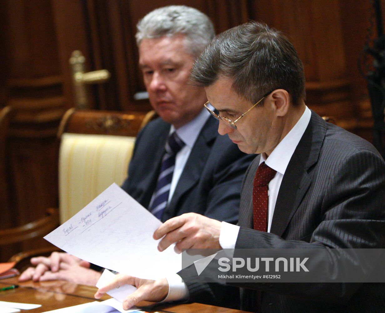 Rashid Nurgaliyev and Sergei Sobyanin