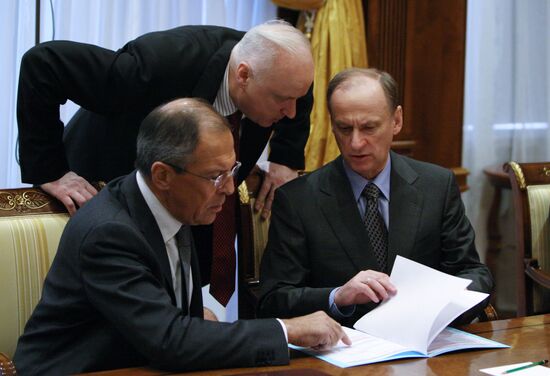 Sergei Lavrov and Nikolai Patrushev