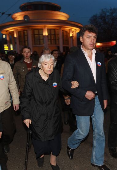 Lyudmila Alekseyeva and Boris Nemtsov