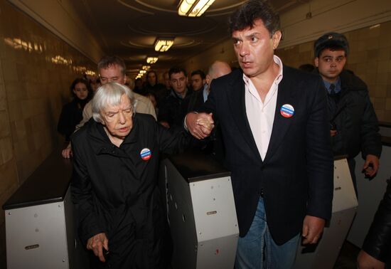 Lyudmila Alekseyeva and Boris Nemtsov